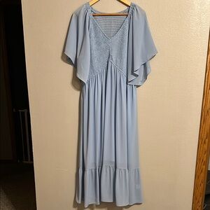 Flowy Blue Women's Dress
